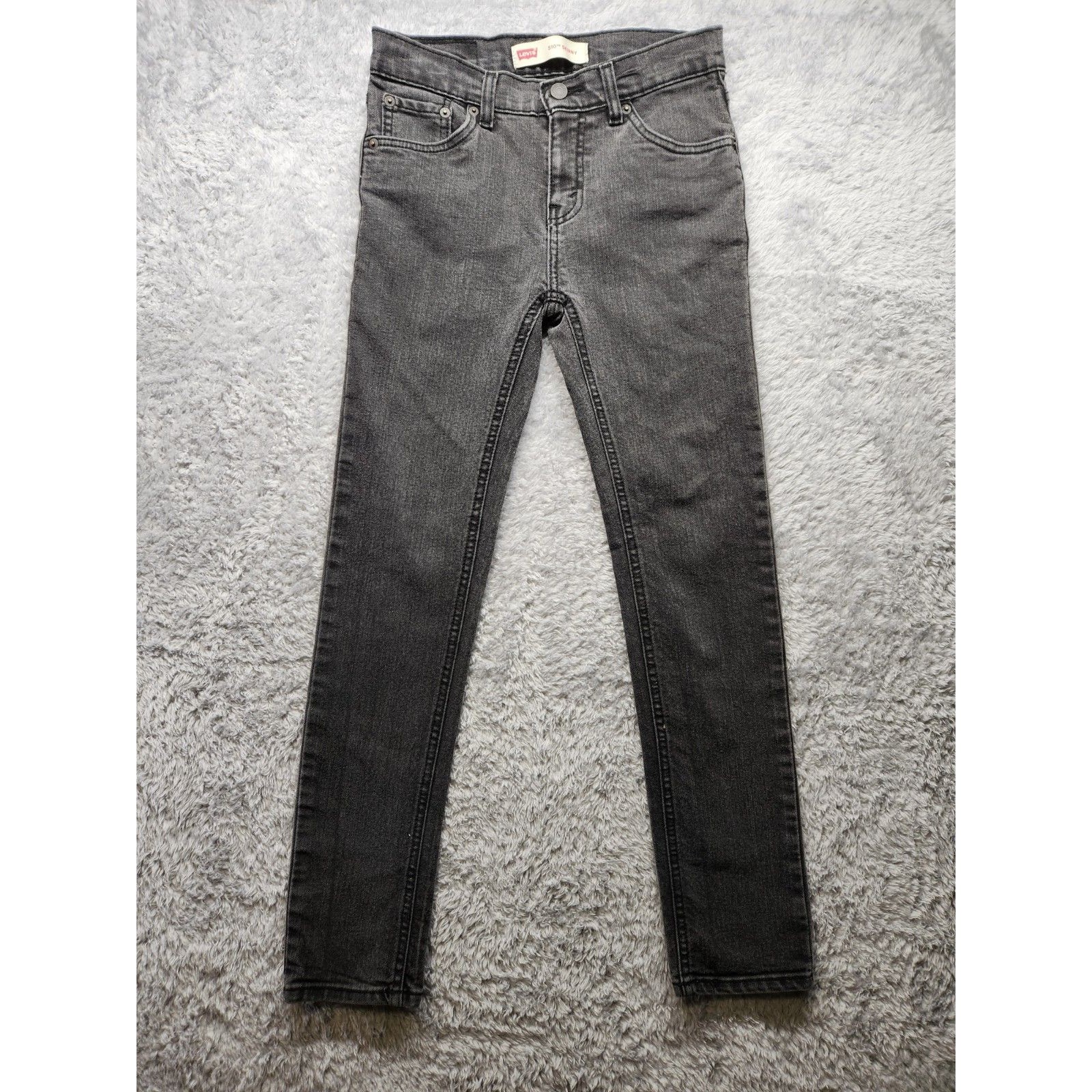 Levi's Boys 510 Skinny Black Jeans Size 14 Casual Grunge Neutral